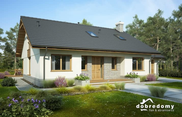 Justynian Mały II z poddaszem - wizualizacja 2