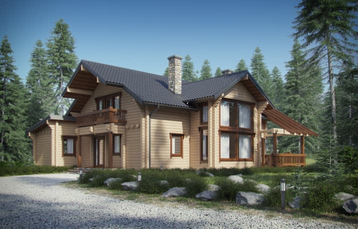 D53 - dom letniskowy - wizualizacja 2