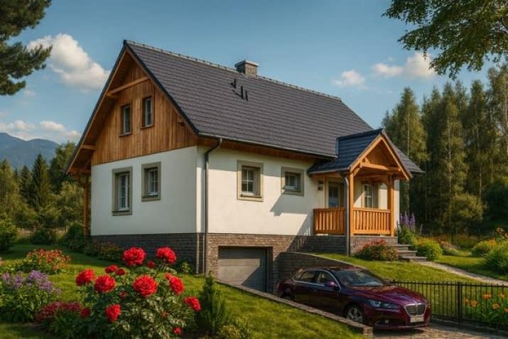 L-99 murowany - wizualizacja 2