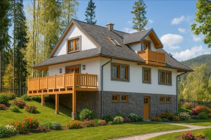 L-75 murowany - wizualizacja 2