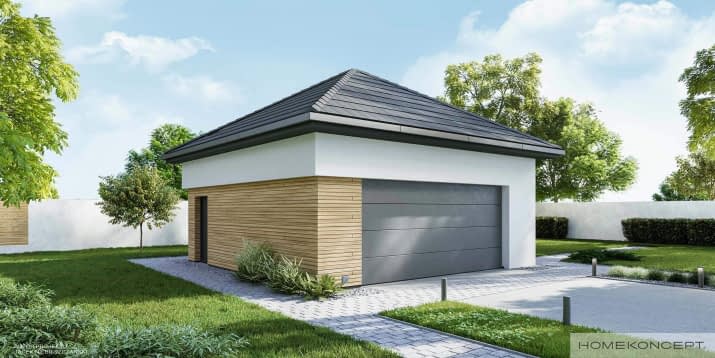 Garaż HOMEKONCEPT G 03 - wizualizacja 2