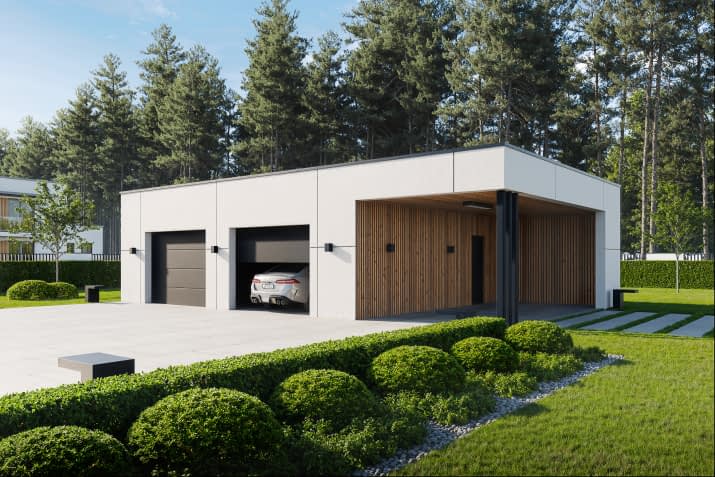 BK-64 GARAŻ - wizualizacja 2
