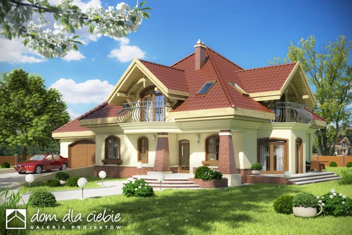 Dzierlatka III z garażem 2st. - wizualizacja 2