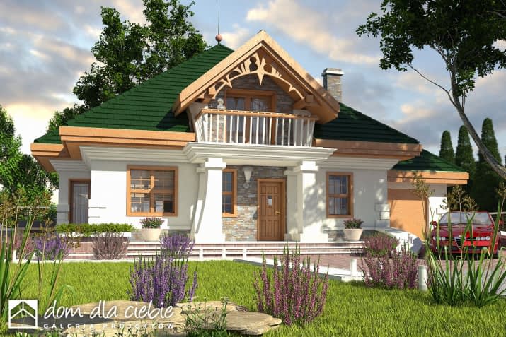 Żuraw z garażem - wizualizacja 2