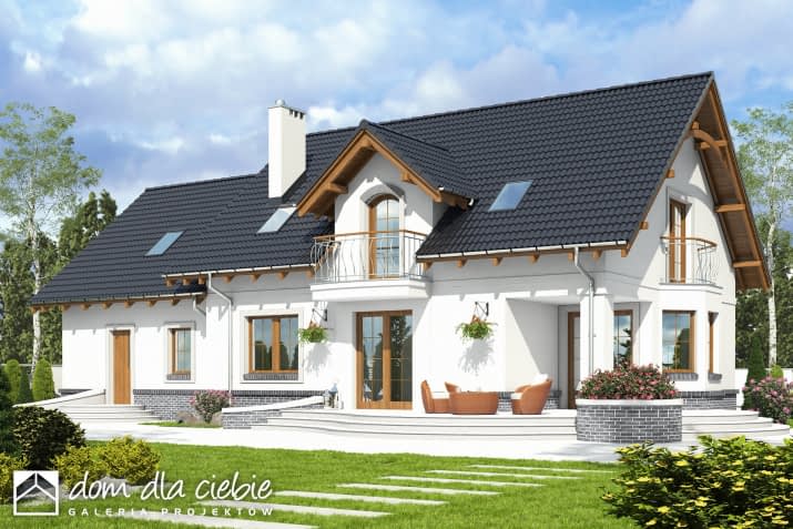 Dom Dla Ciebie 7 A1 z garażem 2st. - wizualizacja 2