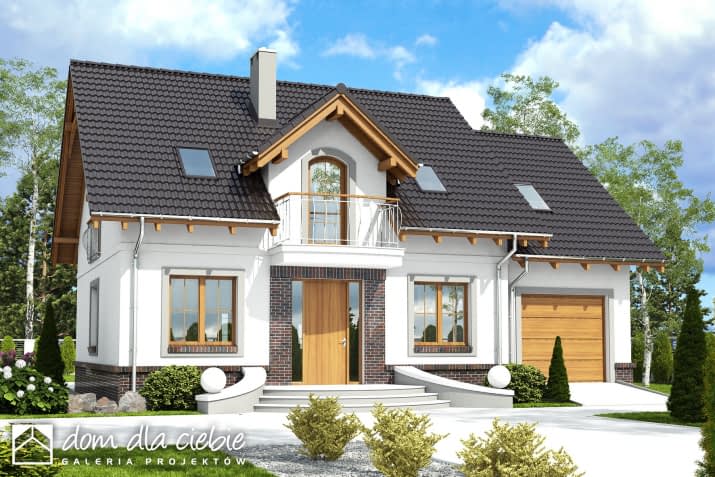 Dom Dla Ciebie 5 A2 z garażem - wizualizacja 2