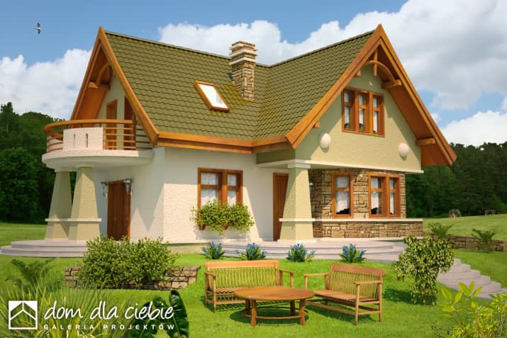 Sójka II bez garażu - wizualizacja 2