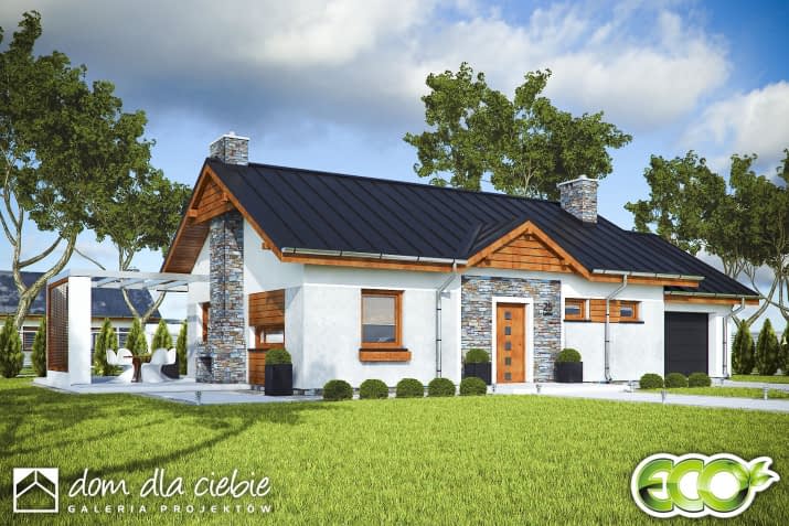 Michał z garażem - wizualizacja 2