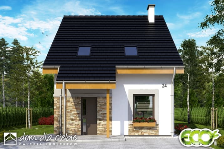 Azalia bez garażu - wizualizacja 2