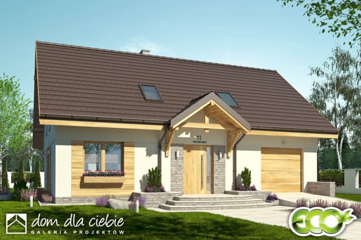 Julia II z garażem - wizualizacja 2