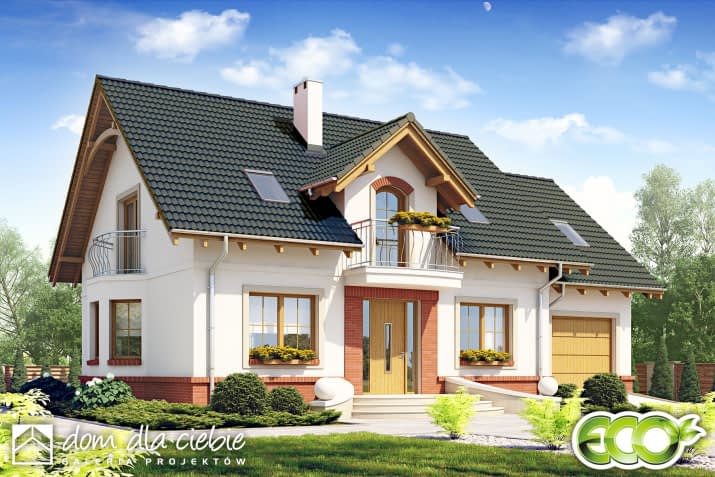 Dom Dla Ciebie 1 w4 z garażem - wizualizacja 2