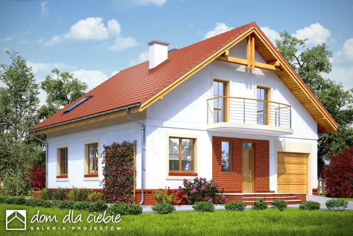 Aksel z garażem - wizualizacja 2