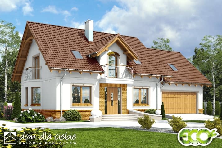 Dom Dla Ciebie 1 w3 A1 z garażem 2st. - wizualizacja 2
