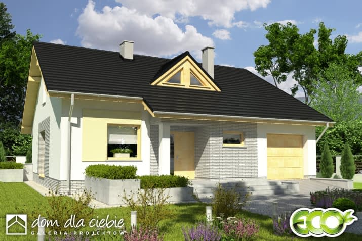 Alf z garażem - wizualizacja 2