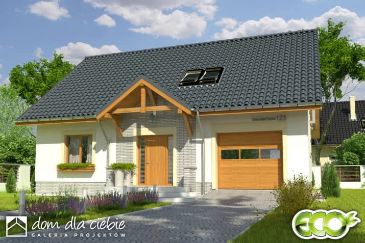 Inka III z garażem - wizualizacja 2