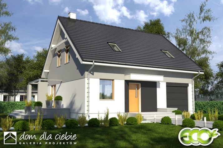 Monika II z garażem - wizualizacja 2