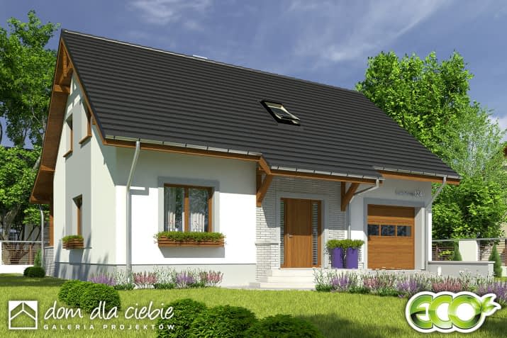 Inka IV z garażem - wizualizacja 2