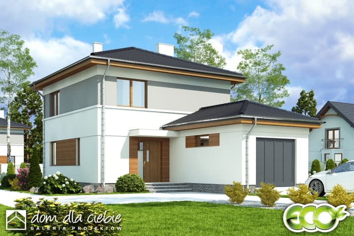 Egon z garażem - wizualizacja 2