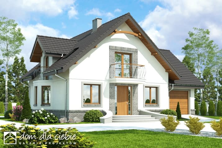 Dom Dla Ciebie 4 z garażem - wizualizacja 2