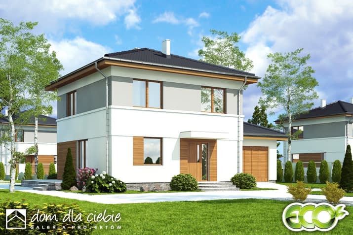 Egon III z garażem - wizualizacja 2