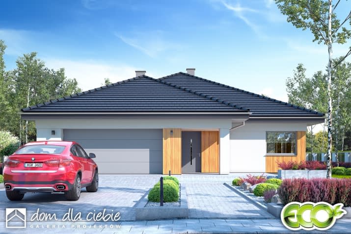 Bursztyn II z garażem 2st. - wizualizacja 2