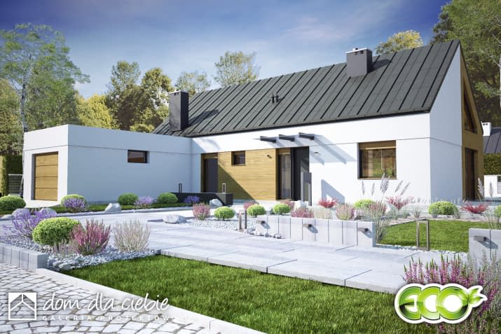 Żurawinka II A1 z garażem - wizualizacja 2