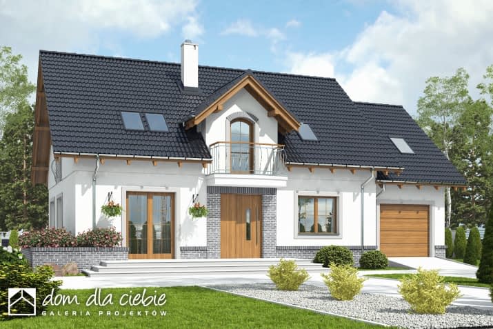 Dom Dla Ciebie 10 z garażem - wizualizacja 2