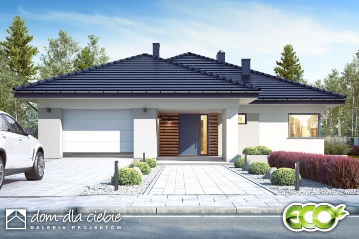 Klara IV z garażem - wizualizacja 2
