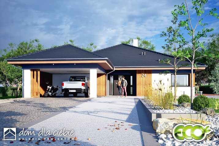 Aura II wiata z wiatą - wizualizacja 2