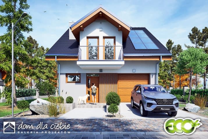 Aida z garażem - wizualizacja 2