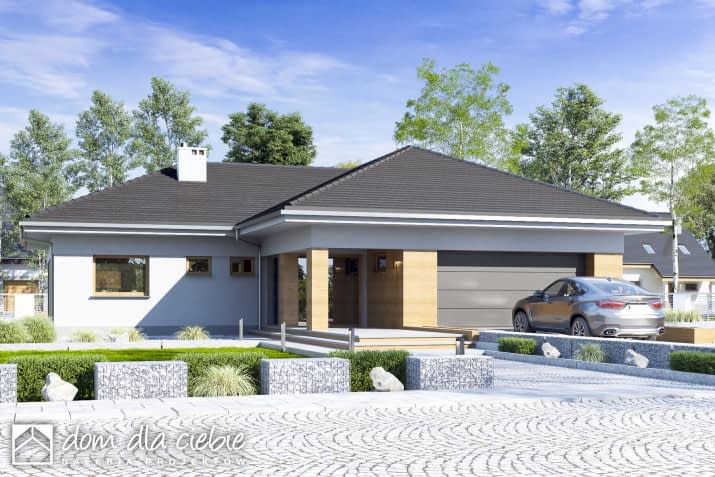 Dolomit II z garażem 2st. - wizualizacja 2