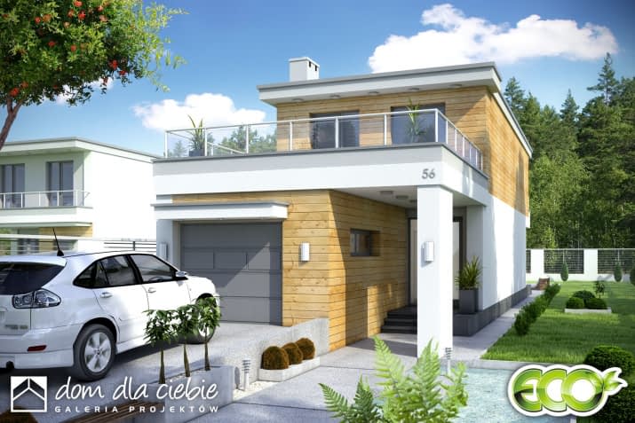 Long II z garażem - wizualizacja 2