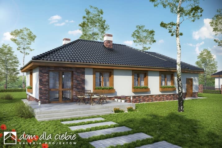 Filipek A2 z garażem - wizualizacja 2