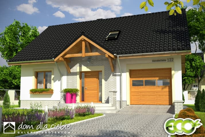 Inka II z garażem - wizualizacja 2