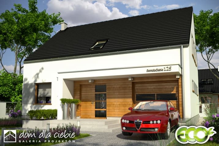 Emma trend z garażem - wizualizacja 2