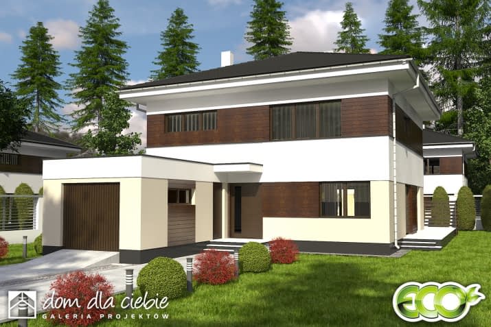 Tamara z garażem - wizualizacja 2