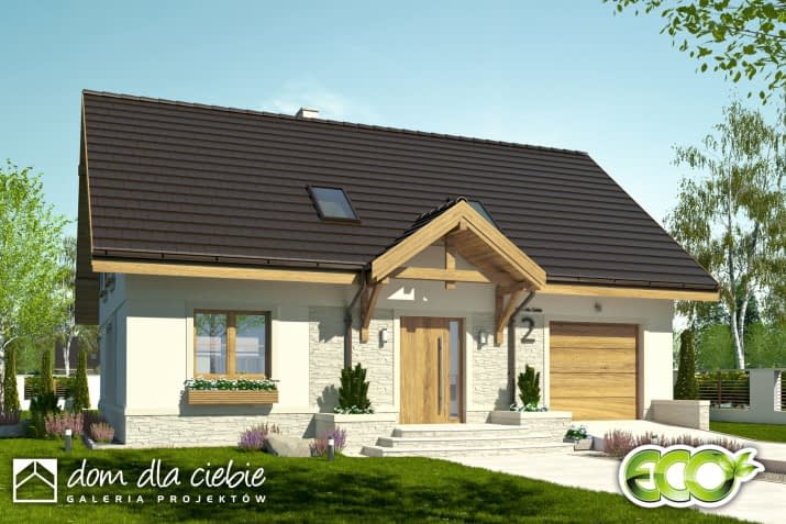 Julia III z garażem - wizualizacja 2