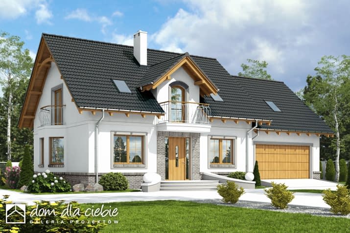 Dom Dla Ciebie 1 A1 z garażem 2st. - wizualizacja 2