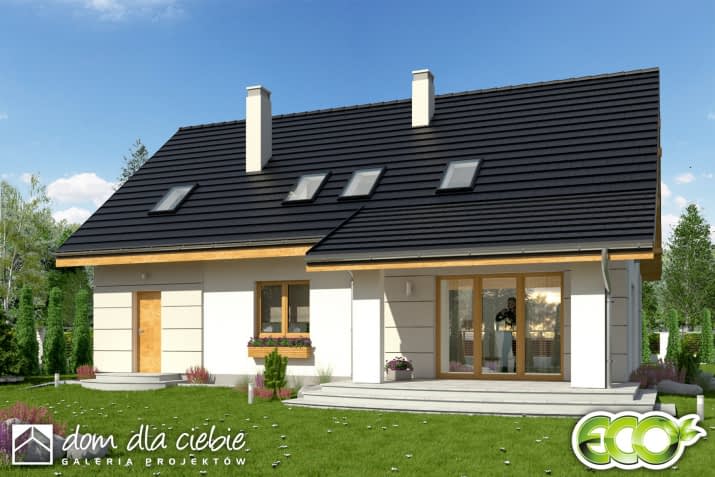 Julia A1 z garażem - wizualizacja 2