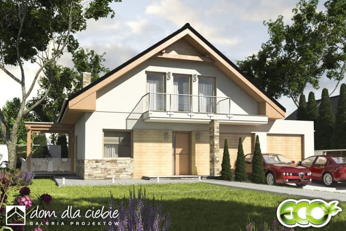 Jarząbek z G2 z garażem 2st. - wizualizacja 2