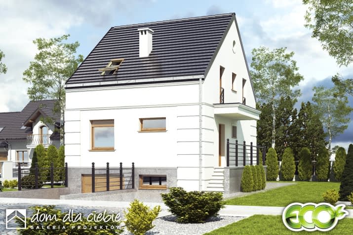 Grab z garażem - wizualizacja 2