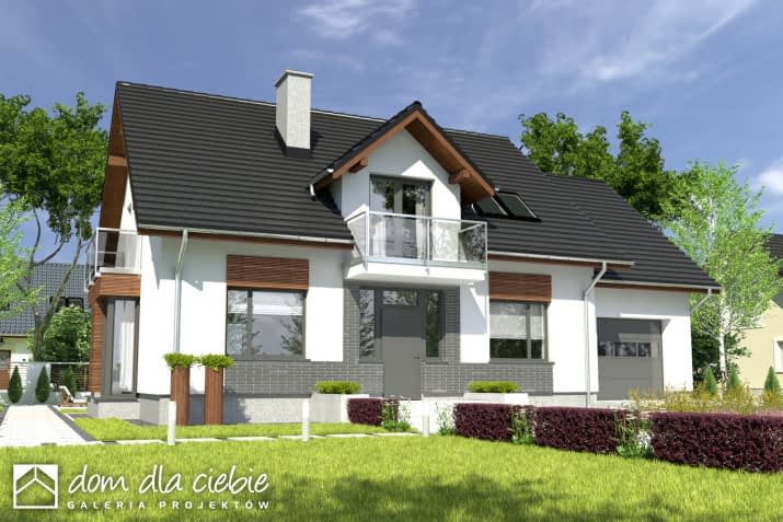 Daria z garażem - wizualizacja 2