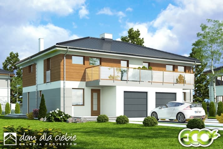 Zyta A-BL z garażem - wizualizacja 2