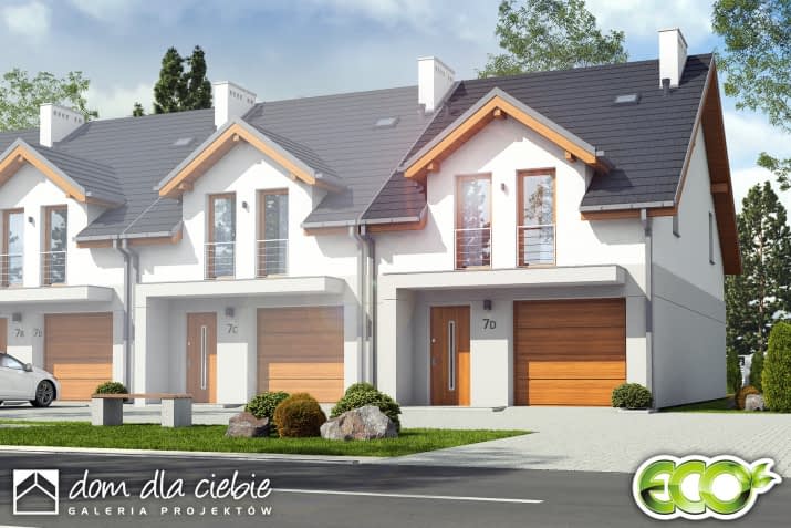 Jukka A1-SZP z garażem - wizualizacja 2