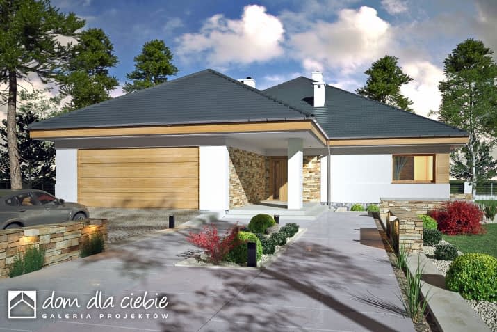 Czarnuszka garaż - wizualizacja 2