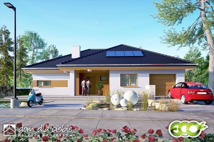 Jerzynka II z garażem - wizualizacja 2