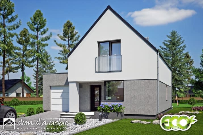 Gabi z garażem - wizualizacja 2