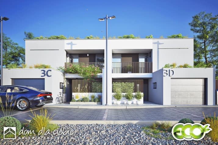 Talia bliźniak BL2 z garażem - wizualizacja 2