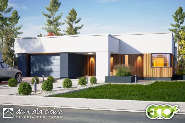 Klara VIII z garażem - wizualizacja 2