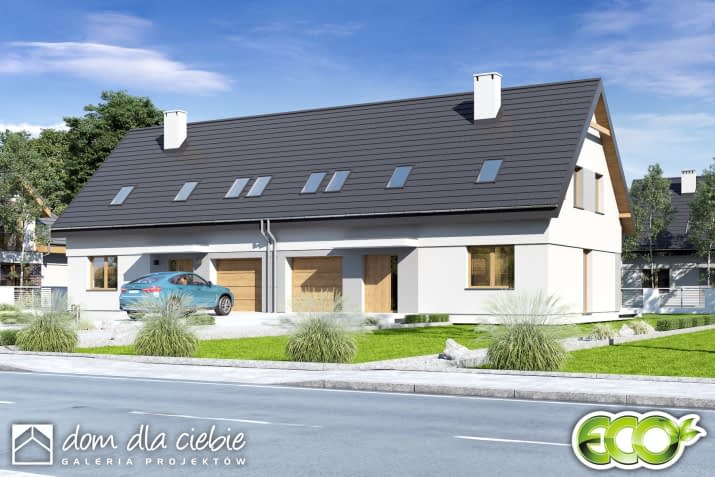 Igor IV A-BL z garażem - wizualizacja 2